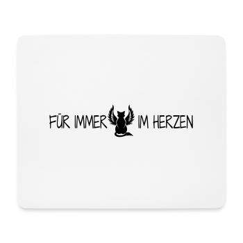 Für immer im Herzen - Mousepad (Querformat) - Weiß - Vorne