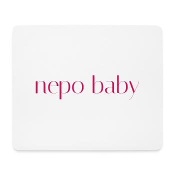 Nepo Bébé - Tapis de souris (format paysage) - blanc - Devant