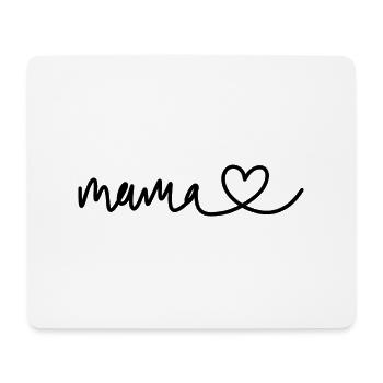 Mama Herz - Mousepad (Querformat) - Weiß - Vorne