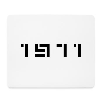 Year of Birth Birthday Born In - Made in 1971 - Mouse Pad (horizontal) - white - Front