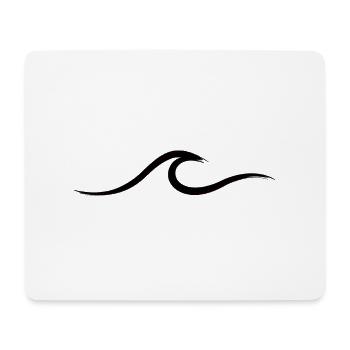 Vague vague Surf Eau Rat Surfer - Tapis de souris (format paysage) - blanc - Devant