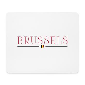 Brussels, Belgium Elegance T-Shirt - Mouse Pad (horizontal) - white - Front