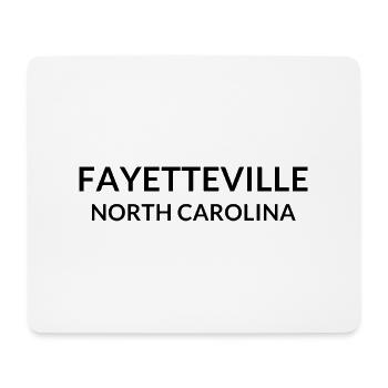 Fayetteville, Caroline du Nord, États-Unis - Tapis de souris (format paysage) - blanc - Devant