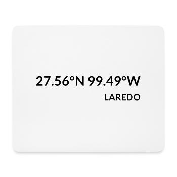 Coordonnées de Laredo Texas USA - Tapis de souris (format paysage) - blanc - Devant
