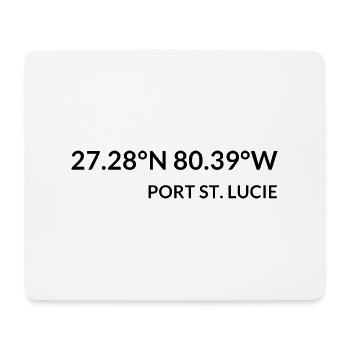 Port St. Lucie Florida USA Koordinaten - Mousepad (Querformat) - Weiß - Vorne