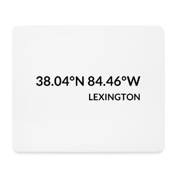 Lexington Kentucky USA Koordinaten - Mousepad (Querformat) - Weiß - Vorne
