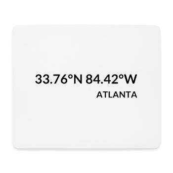 Atlanta Georgia USA Koordinaten - Mousepad (Querformat) - Weiß - Vorne