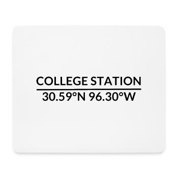 College Station Texas USA Koordinaten - Mousepad (Querformat) - Weiß - Vorne