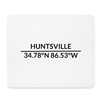 Huntsville Alabama USA Koordinaten - Mousepad (Querformat) - Weiß - Vorne