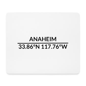 Anaheim, Californie, États-Unis - Tapis de souris (format paysage) - blanc - Devant