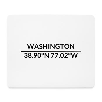 Washington Washington, D.C. USA Koordinaten - Mousepad (Querformat) - Weiß - Vorne