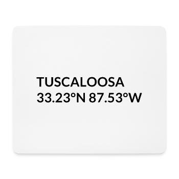 Tuscaloosa Alabama USA Koordinaten - Mousepad (Querformat) - Weiß - Vorne
