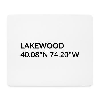 Lakewood New Jersey USA Koordinaten - Mousepad (Querformat) - Weiß - Vorne