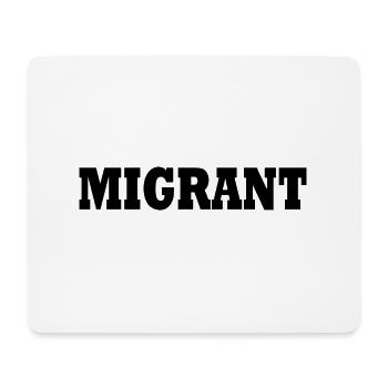 Migrant - Tapis de souris (format paysage) - blanc - Devant