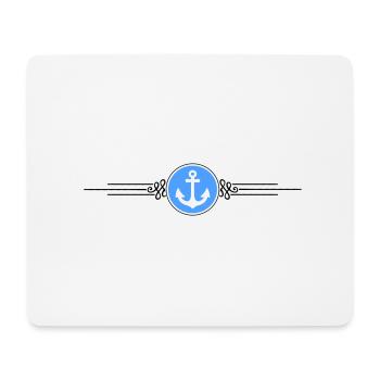 anker symbol strich - Mousepad (Querformat) - Weiß - Vorne