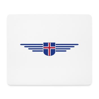 J’aime l’Islande Design T-Shirt Tenue - Tapis de souris (format paysage) - blanc - Devant