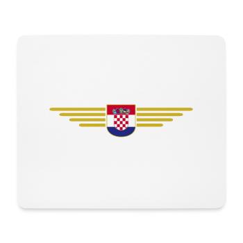 J’aime la Croatie, T-shirt design de style élégance - Tapis de souris (format paysage) - blanc - Devant