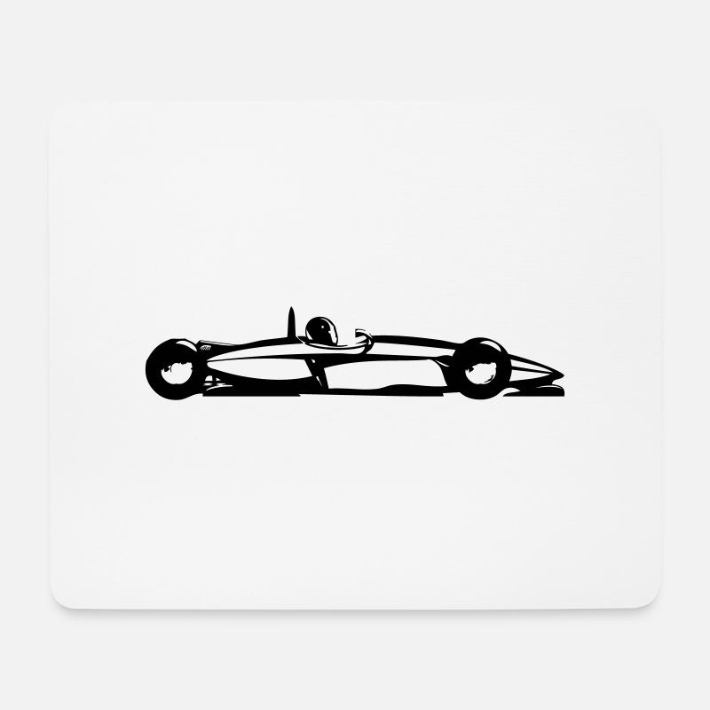 racing car - Mouse Pad (horizontal) - white