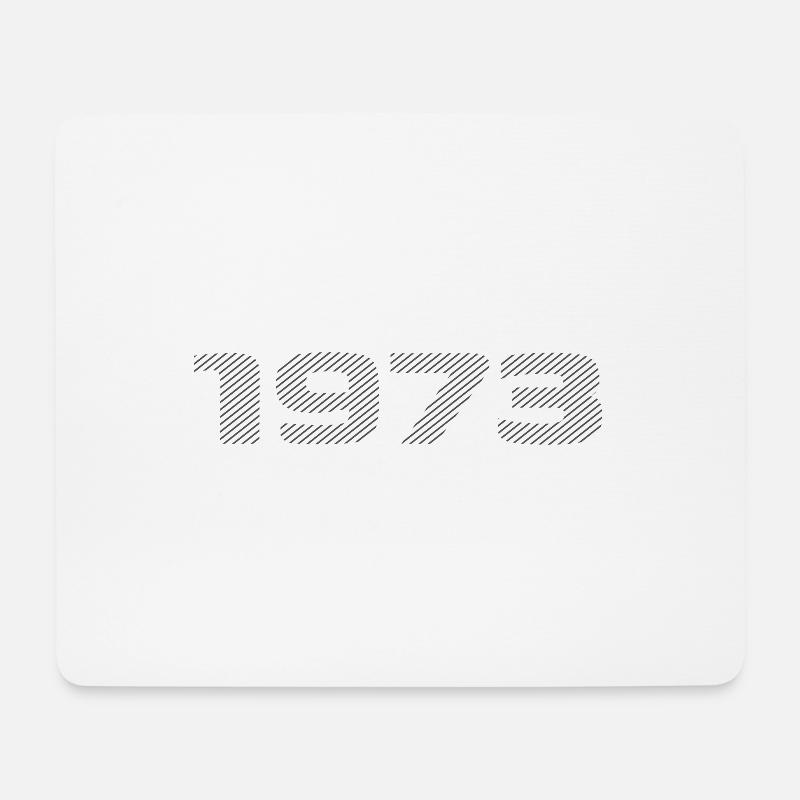 Geboren 1973 Retro Stripe Modernes Geburtstagsdesign - Mousepad (Querformat) - Weiß