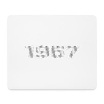 Geboren 1967 Retro Stripe Modernes Geburtstagsdesign - Mousepad (Querformat) - Weiß - Vorne