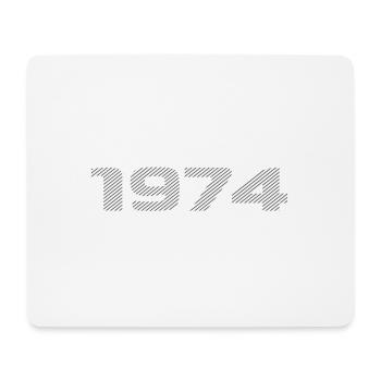 Geboren 1974 Retro Stripe Modernes Geburtstagsdesign - Mousepad (Querformat) - Weiß - Vorne