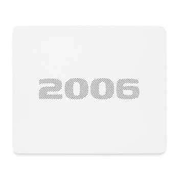 Geboren 2006 Retro Stripe Modernes Geburtstagsdesign - Mousepad (Querformat) - Weiß - Vorne