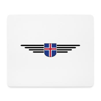 Iceland T-Shirt – Magic of the Northern Lights - Mouse Pad (horizontal) - white - Front