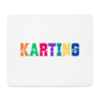 Karting Colors - Karting Lover Geschenk - Mousepad (Querformat) - Weiß - Vorne