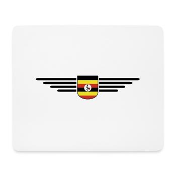 Uganda T-Shirt for Explorers - Mouse Pad (horizontal) - white - Front