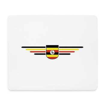 Uganda T-Shirt for Explorers - Mouse Pad (horizontal) - white - Front