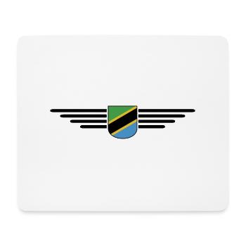 T-shirt T-shirt Tanzanie pour les vrais fans - Tapis de souris (format paysage) - blanc - Devant
