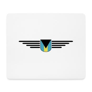 Bahamas Fans: Tropisches Design - Mousepad (Querformat) - Weiß - Vorne