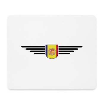 Andorra Fans T-Shirt Design - Mousepad (Querformat) - Weiß - Vorne