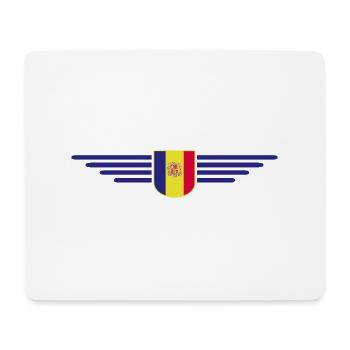Andorra Fans T-Shirt Design - Mousepad (Querformat) - Weiß - Vorne