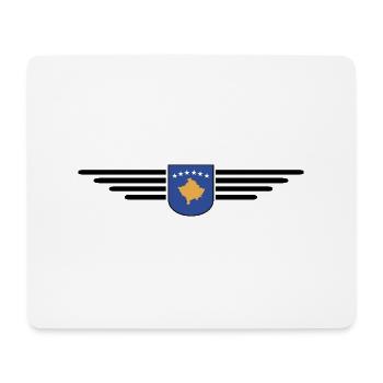 Kosovo Fan T-Shirt Design - Mousepad (Querformat) - Weiß - Vorne