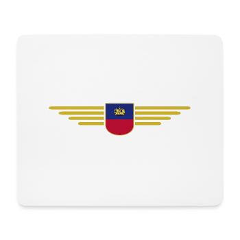 Liechtenstein T-Shirt Design für Fans - Mousepad (Querformat) - Weiß - Vorne