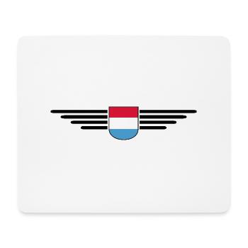 Design de t-shirt luxembourgeois pour les fans - Tapis de souris (format paysage) - blanc - Devant
