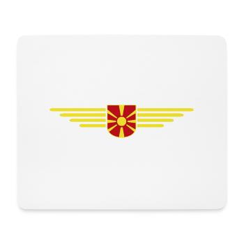 Mazedonien T-Shirt Design für Fans - Mousepad (Querformat) - Weiß - Vorne