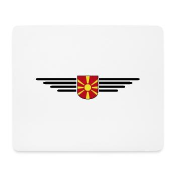 Mazedonien T-Shirt Design für Fans - Mousepad (Querformat) - Weiß - Vorne