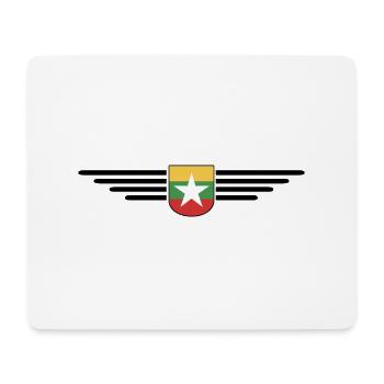 Myanmar T-Shirt – A Touch of Tradition - Mouse Pad (horizontal) - white - Front