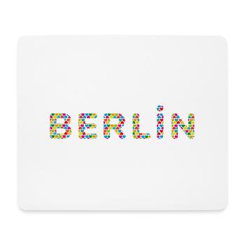Berlin Deutschland Fan Flagge Design T Shirt - Mousepad (Querformat) - Weiß - Vorne