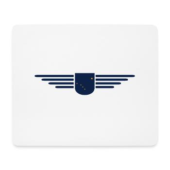 Alaska Fan T-Shirt – USA-Style - Mousepad (Querformat) - Weiß - Vorne