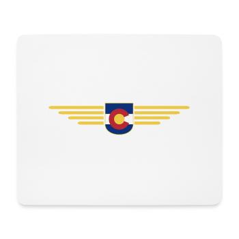 Colorado Fan T-Shirt – Mountains & Adventure - Mouse Pad (horizontal) - white - Front