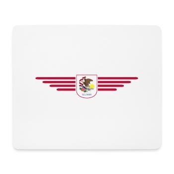 Illinois Fan T-Shirt – Heimatliebe zeigen - Mousepad (Querformat) - Weiß - Vorne