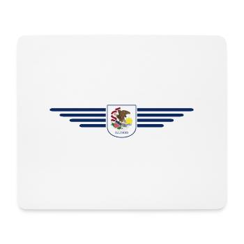 Illinois Fan T-Shirt – Heimatliebe zeigen - Mousepad (Querformat) - Weiß - Vorne