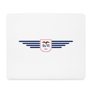 Iowa Fan T-Shirt – Dein Bundesstaat! - Mousepad (Querformat) - Weiß - Vorne