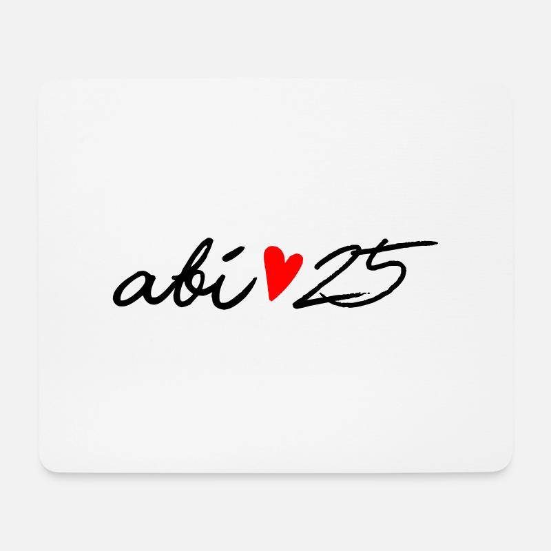 Abi 25 - Mousepad (Querformat) - Weiß
