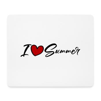 I love summer - Mouse Pad (horizontal) - white - Front