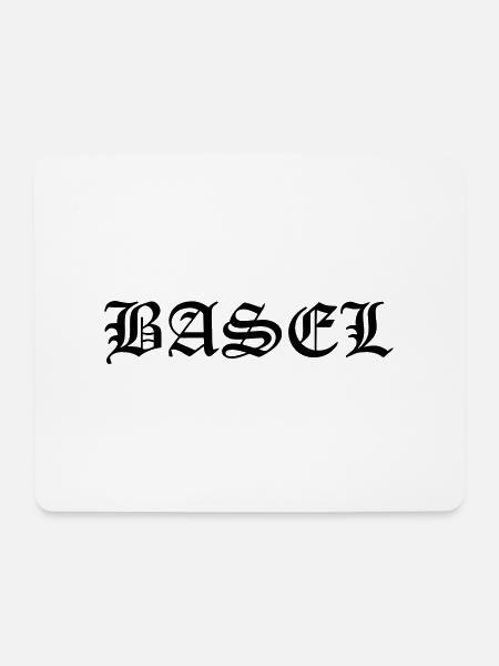Basel - Mousepad (Querformat) - Weiß