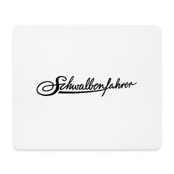 Schwalbenfahrer-Tasche - Mousepad (Querformat) - Weiß - Vorne